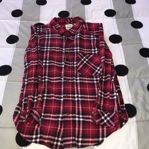 Red and black plaid shirt